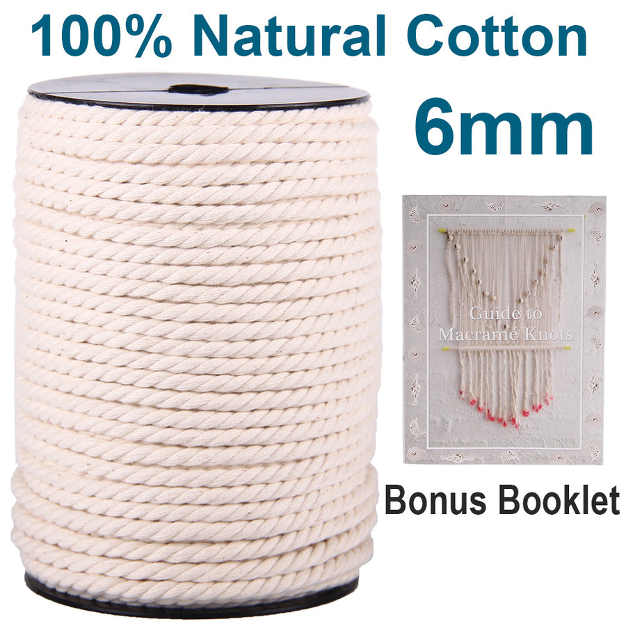 6mm Natural Color Macrame Cord
